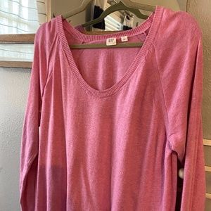 GAP Pink Knit Casual Sweater Large